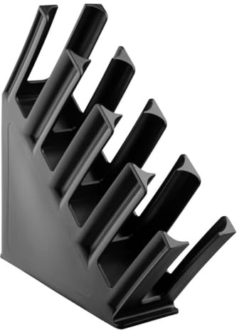 Olympia Kristallon 4-Slot Polypropylene Cup Holder, Black | Measures 300x380x460mm to maximize tight space, keeping busy beverage stations organized during peak service hours.