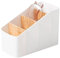 Penbinmall Boîte de rangement de bureau - En bois - 4 compartiments - Pour téléphone portable, télécommande, télécommande
