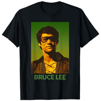 Bruce Lee Posing With Sunglasses In Sepia Tones Portrait T-Shirt