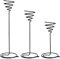 Toddmomy 3 Elegantes Soportes en Espiral para Tillandsias - Exhibición Metálica para Decorar el Escritorio - Estanterías en Negro