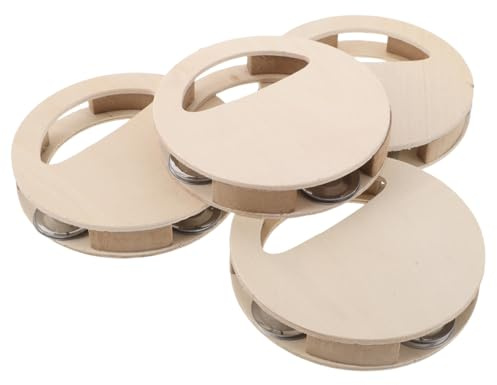 TOYANDONA 4stücke Holzrasseln Für Junge Mädchen Zum Bemalen Und Basteln Handbemalte Shaker-spielzeug Aus Holz Musikspielzeug Für Kleinkinder Zum Greifen Und Spielen