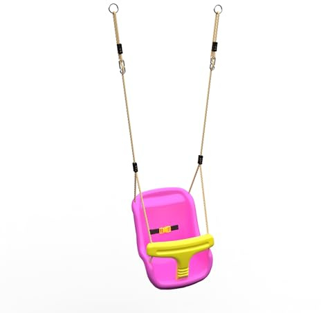 Plum Baby Swing Seat Accessory with Adjustable Ropes (Pink)