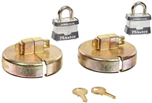 Justrite 08511 Kunststoff Drum Set mit 2 Vorhängeschlösser
