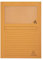 Exacompta 50254E 25er Pack Fenstermappen Super PEFC zertifiziert Karton 160g/m² praktisch und robust für DIN A4 orange Dokumentenmappe Einschlagmappe