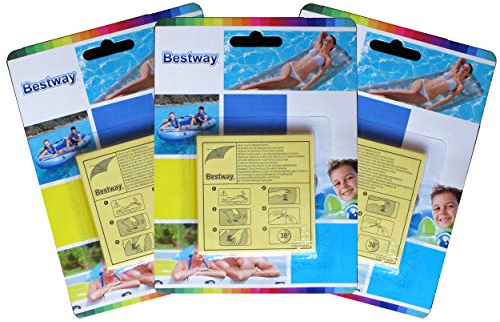 3x Bestway Packung mit 10 Heavy Duty Schlauchboote Reparatur-Patches für Pools