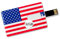CLE CARDAN LIGHT EUROPE 32GB Speicherkarte in Scheckkartenform Flagge USA USB Stick Datenspeicher