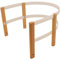 SULOV Kinder Kindersicherheitsstütze Für Holzschlitten, Natural/Weiß, 96 x 25 x 2 cm