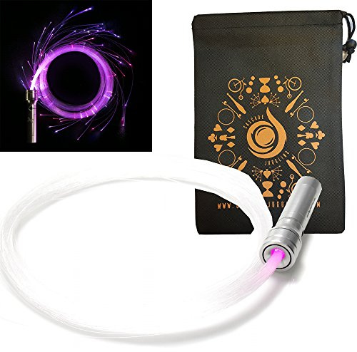 Fibre Flies V4 Pixel Whip and Cascade Sac de jonglage – Fouet fibre optique LED