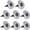Aogist Aogist Solar-Bodenleuchten, 8 LED-Gartenleuchten, wasserdichte Terrassen-Scheibenleuchten, in den Boden eingelassene Außenlandschaftsbeleuchtung für Rasen, Terrasse, Weg, Hof, Deck, Gehweg, we