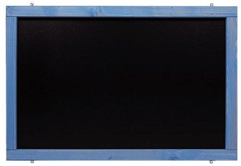 Rustikale Tafel Kreidetafel Wandtafel Küchentafel mit Holzrahmen zur Beschriftung mit Kreide im Landhausstil in verschiedenen Größen und Farben (Blau, 60x150cm)