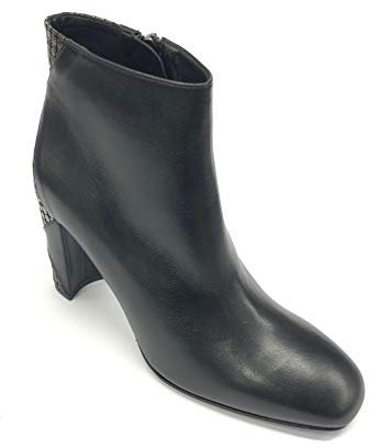 ALBANO Art 1153 Stivaletto in Pelle Nero Tacco Alto Comoda (39 EU)