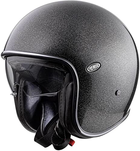 Premier HELM VINTAGE U9 GLITTER SILVER,SCHWARZ/GRAU GLITTER,S