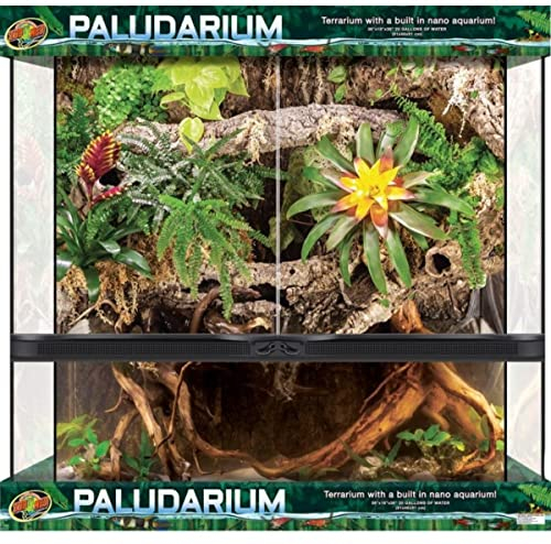 Zoo Med Paludarium Sumpfkasten aus Glas und Metall zur Schaffung natürlicher Umgebung für exotische Tiere, Amphibien, Reptilien, 91 x 91 x 46 cm