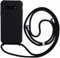 Ququcheng Kompatibel mit Samsung Galaxy S10 Hülle,Handykette Hülle Silikon Seil Necklace Handyhülle mit Kordel Tasche TPU Bumper Schutzhülle für Samsung Galaxy S10-Schwarz