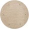 carpetfine Wollteppich Gabbeh Uni Rund Weiß Ø 150 | Moderner Teppich für Wohn- und Schlafzimmer