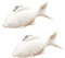 Jjoer MöBelknöPfe Vintage Fisch Keramik Griffe FüR KüChenschräNke Schraubenmontage Kommoden KnöPfe Für Schubladen Tür Schranktür Kleiderschrank Türmöbel White