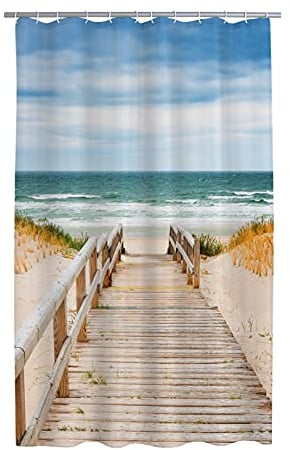RIDDER Duschvorhang Textil Nordsee Multicolor 180x200 cm
