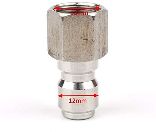 YZ-LIANG Kupfer 1/4 Hochdruck-Schnellverbinder Autowäscher-Adapter-Wassergewehr-Hydraulikkupplungen Kupplungen für Gartenbewässerung (Color : 1l4 GF, Diameter : 1/4'')