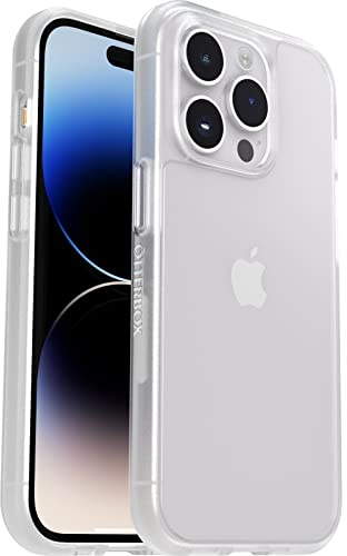 OtterBox React Series Case for iPhone 14 Pro, Shockproof, Drop proof, Ultra-Slim, Protective Thin Case, Tested to Military Standard, Clear