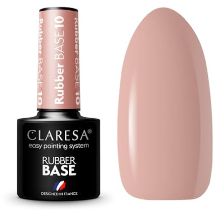 Claresa Rubber Base 10 5 ml Selbstformer mit Glasfasern zur Verwendung sowohl für Abdeckungen oder für Verlängerungen von bis zu 1 cm