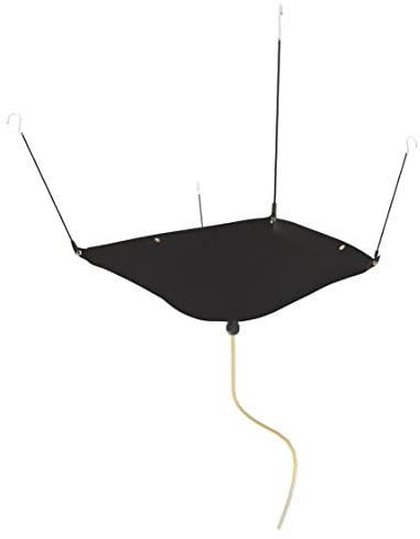 BERPET Lona de drenaje de goteo para techo resistente, color negro, 3 x 3 pies