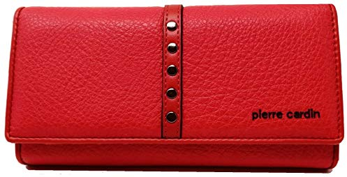 Pierre Cardin Portefeuille Femme, Beau, Grand, spacieux, Cuir synthétique, Cuir, Cadeau, Portefeuille avec Porte-Monnaie, Porte-Billets, Portefeuille Fille