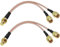 XMSJSIY SMA Y Splitter Cable SMA hembra a doble macho coaxial RG316 cable adaptador para módulo de tarjeta de red GSM/GPRS/WiFi -15 cm – 2 unidades