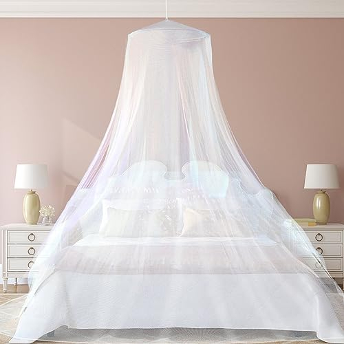 Moskitonetz Bett für Doppelbett Einzelbett Hochwertiges Feinmaschiges Betthimmel 60×250×1100cm Moskitoschutz Moskitonetz für Doppelbett Einzelbett Moskitonetz Reise für Zuhause und Indoor Outdoor