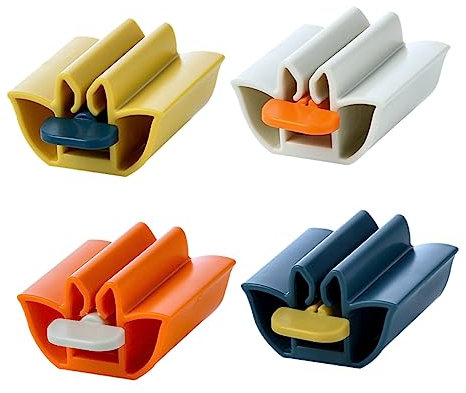 Cabilock 4stücke Teiliges Zahnpasta-quetscher Mit Rollmechanismus Badezimmer Zubehör Für Einfache Handhabung Und Effizientes Entleeren Von Tuben Geeignet Für Zahnpasta Handcreme