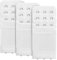 3 Pieces Bra Strap Extenders 3 Hook 3 Row Soft Stretchy Bra Extender Extension Comfortable Women's Brassiere Extenders (White)