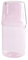 Carafe à Eau avec Tasse en Verre pour Table de Nuit, à Côté de la Carafe, Carafe à Eau pour Table de Nuit, Pichet à Eau en Verre Transparent, Bouteille de Bain de Bouche en Verre, Carafe(Rose)