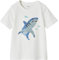 Vertbaudet Jungen T-Shirt mit Wende-Pailletten Oeko-Tex weiß 110