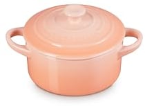 Le Creuset Mini cocotte ronde en grès, 237 ml, Peche