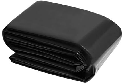 awakentti Sottostrato per laghetto, pieghevole, in HDPE, kit per stagni esterni, resistente e preformato, facile da tagliare, per stagni dall'aspetto naturale, giardino acquatico (nero) (B)