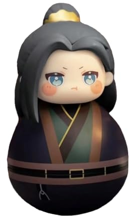 Zhongkaihua Tian Guan Ci Fu Tumbler Figuren-Set, Xie Lian & Hua Cheng, niedliche runde Cartoon-Minifiguren, 10,5 cm, Lang Qian Qiu Roly-Poly Desktop-Figuren Ornament