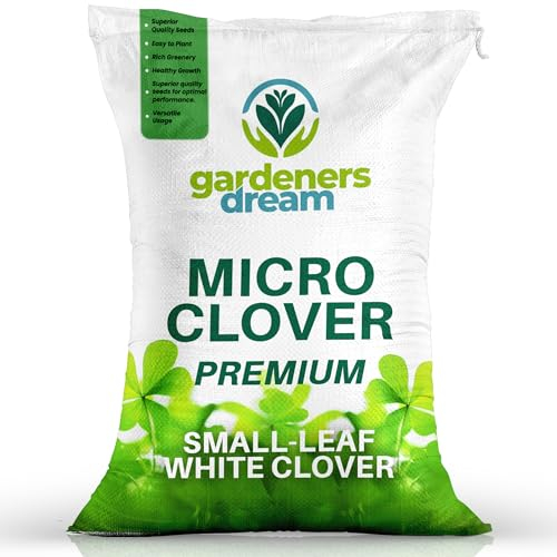 2,5 kg di semi di trifoglio bianco nano ecologico, resistente alla siccità, per copertura del prato.