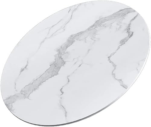 Bandeja giratoria Grande para Servir con Tablero de mármol Lazy Susan, Mesa de Comedor giratoria, Plato Giratorio fácil de Limpiar, Plato para Servir de Cocina, Seguro y Suave, 50-110 cm