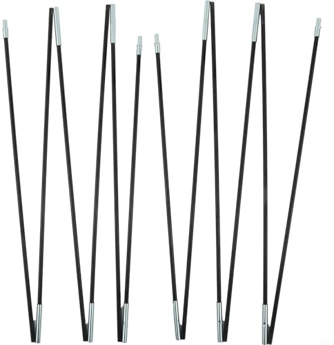 Tiges flexibles en fibre de verre pour tentes résidentes, poteaux de tente réglables, auvents de camping, bâches légères, pour accessoires de randonnée en plein air (3,3 m)