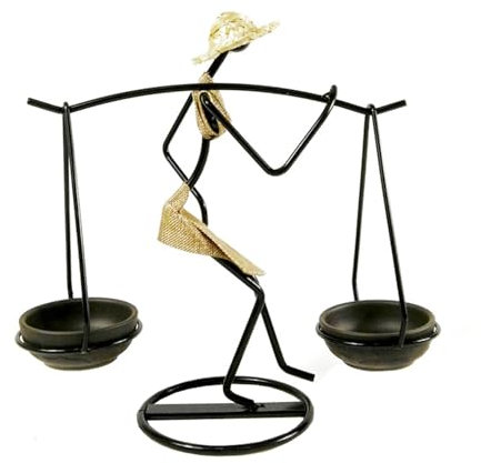 Candle Holder Candle Holder Set of 3 for Restaurant Living Room Home Table Decoration Metal Candle Holder (Yellow)