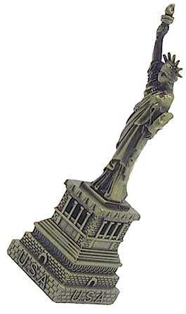 HOMOCONO Freiheitsstatue Skulptur Metall Desktop Statue Metall Ornamente für Büro