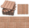 Randaco WPC Terrassenfliesen Holzoptik, 30x30cm 110er Set für 10m² für Garten Balkon Bodenbelag mit Drainage und Klicksystem, Wasserfest, korrosionsbeständig, leicht zu verlegen, Braun