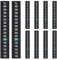 Temperaturstreifen Selbstklebend, Pack of 10 Aquarium Thermometer für Messungen Indoor, Digital Temperaturstreifen zur Messung von 10-40℃ Verwendet Werden (Black)