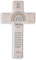 hellomini Personalisierbares Taufkreuz mit 3D-Namen & Taufspruch – Handgefertigtes Holzkreuz Buche – Individuelles Geschenk zur Taufe - Taufgeschenk für Kinder (Regenbogen Blau)