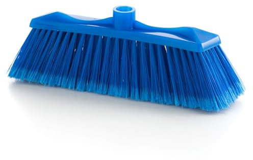 MAYA Escoba Colors. Barrido Suave y Eficaz para Interiores. Fibras Pet y Taco de Polipropileno (Azul)