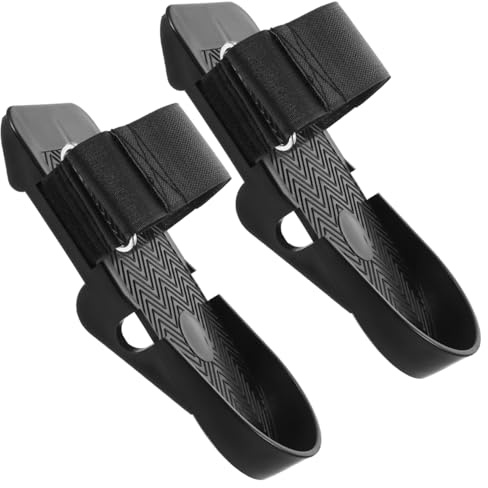 ibasenice Rudergerät Pedale, 1 Paar Fußstützen aus Kunststoff, Schwarz | FitnessgeräT RudergeräT FußPedal, ca. 24 x 10,5 x 3 cm, als Ersatzteil für Passende Rudergeräte