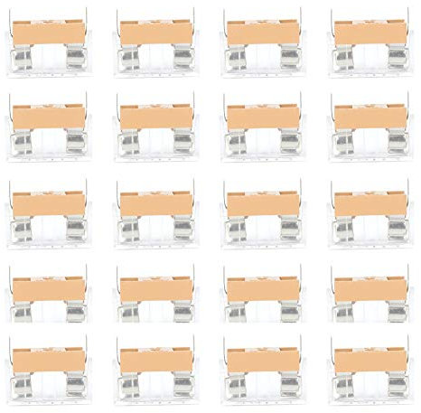 Hapivida PCB Sicherungshalter, Hochwertige 5x20mm Sicherungshalter mit transparenter Abdeckung für Leiterplattenmontage, 20 Stück, Metallterminals, für Elektronikprojekte