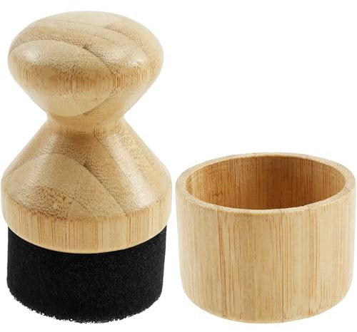 Cutting Board Oil Wax Applicator, with Lid and Ergonomic Handle Wood Cutting Board Oil Applicator Versatile Mineral Oil Wax Applicator for Wood Cutting Boards Wooden Spatula