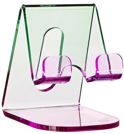 Idena 11365 - Handyhalterung aus Kunststoff in Lila-Grün, Halter für Smartphones, ca. 6,5 x 8 x 8,5 cm, geeignet für Büro und Zuhause