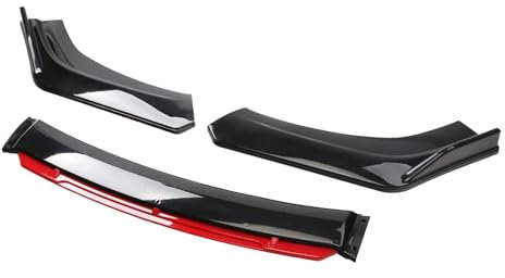Separadores Labios Delantero Kit De Carrocería Universal para Parachoques Delantero De Coche Difusor De Labios Inferiores Alerón Accesorios para Coche Piezas De Automóvil Alerón Delantero(Red)