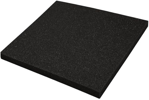 Pavimento Gommato Palestra 100x100x2 o 3 cm Antitrauma Antiscivolo Fonoassorbente per Sala Pesi Palestra in Casa Pavimentazione Tappeto Home Gym (1, 100 x 100 x 2 cm)